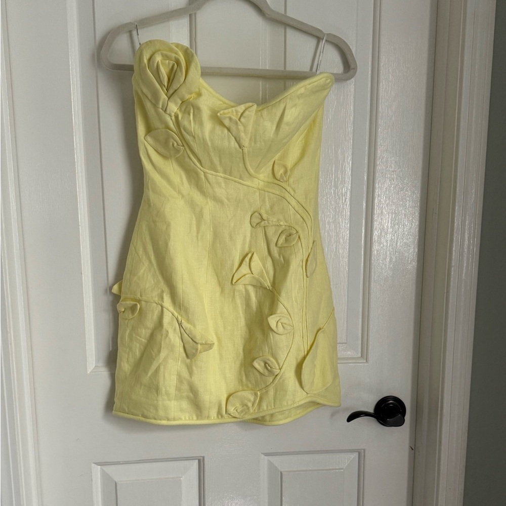Zimmermann Yellow Mini Dress